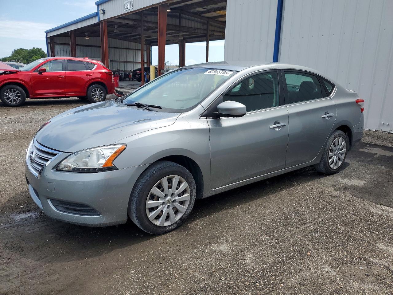 2014 Nissan Sentra Sv Silver vin: 3N1AB7AP7EY260639