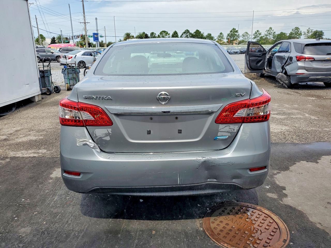2014 Nissan Sentra Sv Silver vin: 3N1AB7AP7EY260639