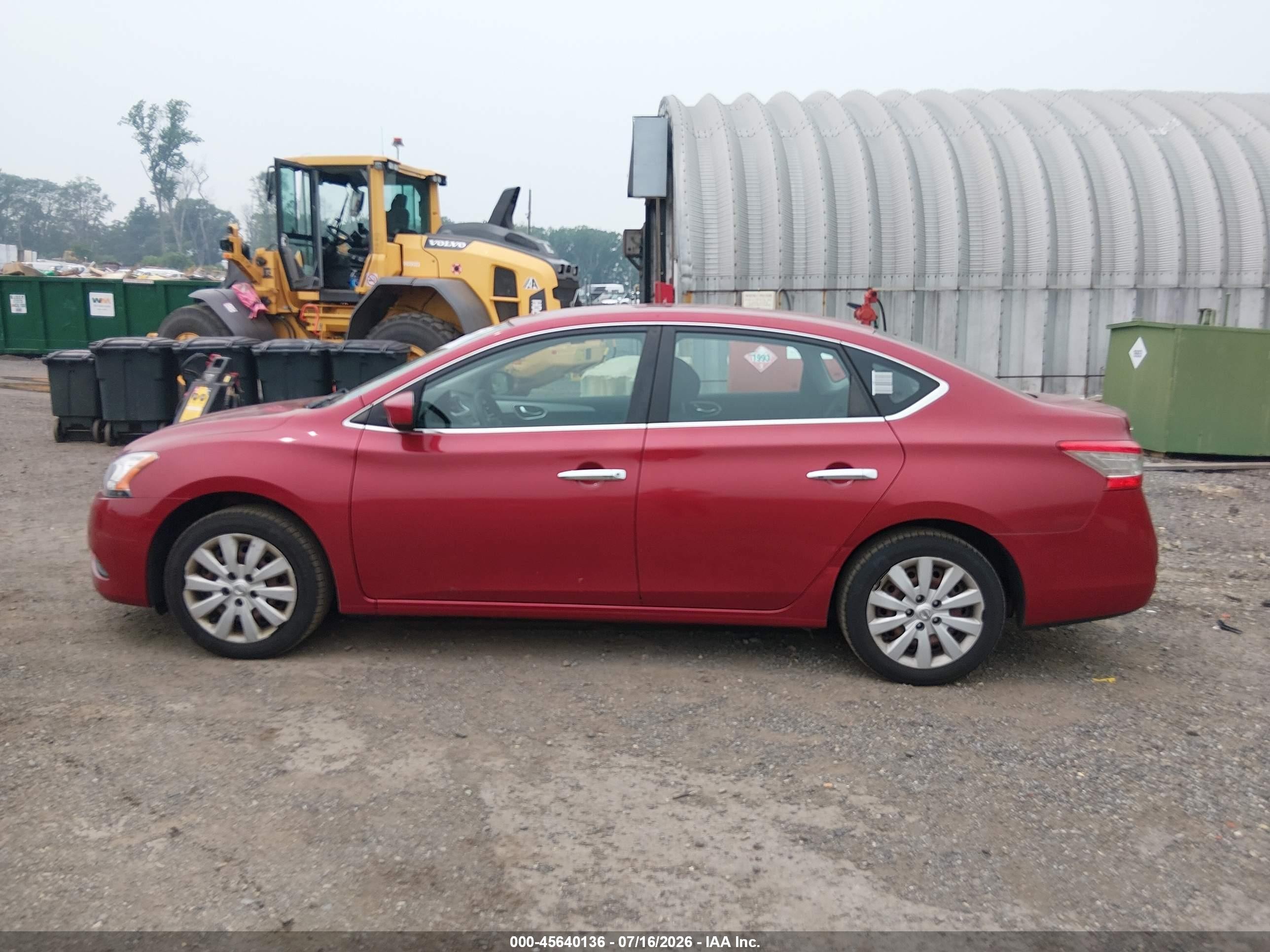 2014 Nissan Sentra Fe+ S/fe+ Sv/s/sl/sr/sv Red vin: 3N1AB7AP7EY261421