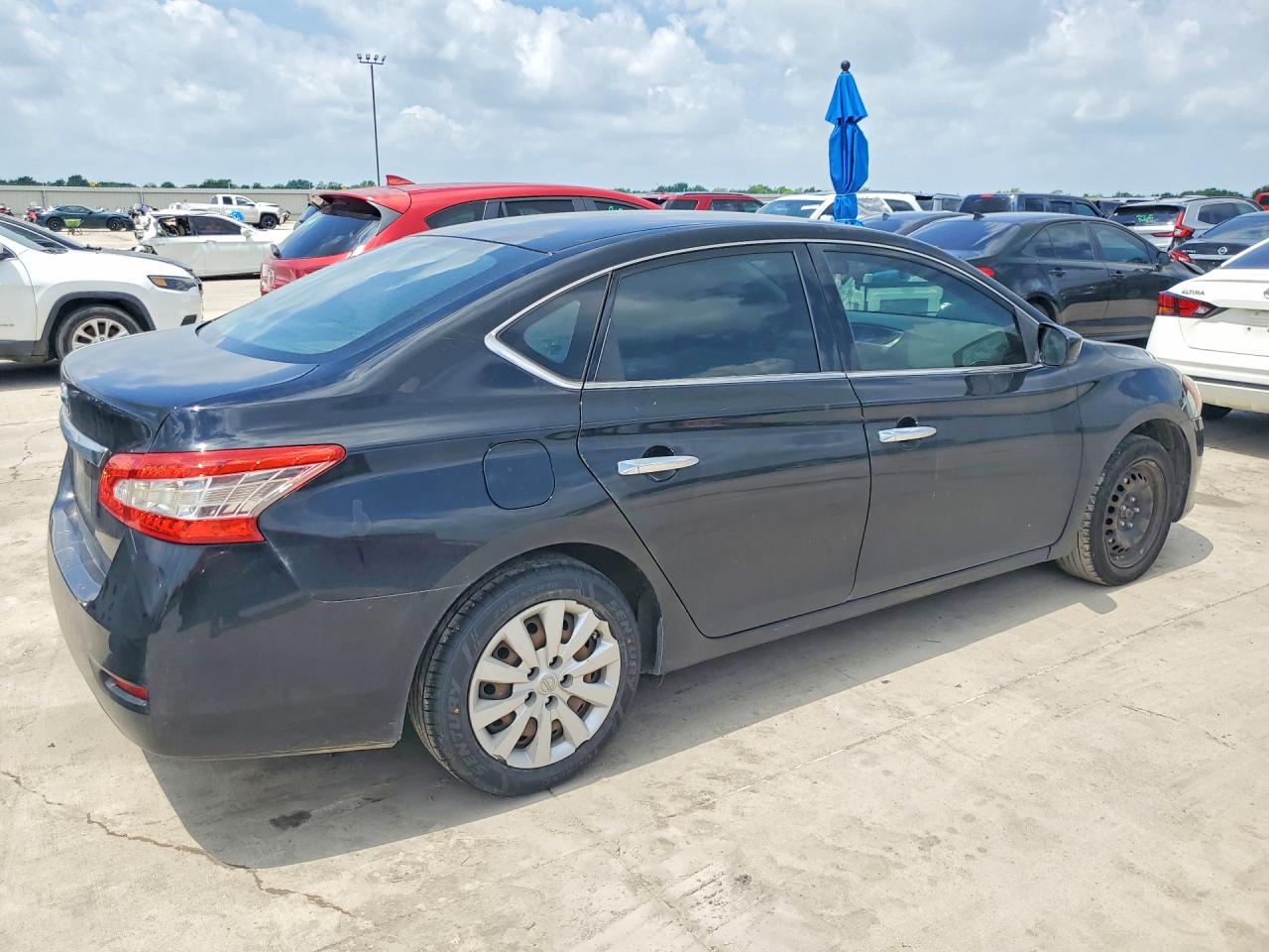 2014 Nissan Sentra S Black vin: 3N1AB7AP7EY263752