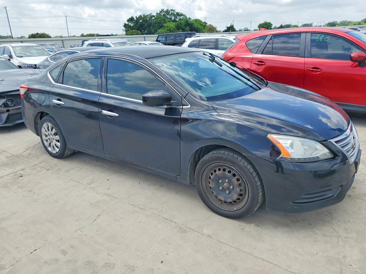 2014 Nissan Sentra S Black vin: 3N1AB7AP7EY263752