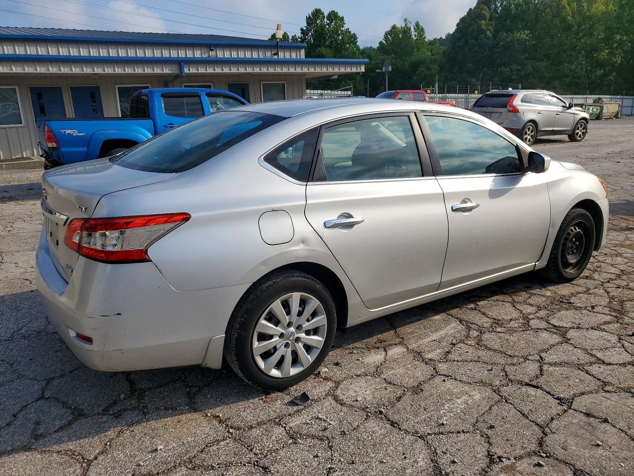 2014 Nissan Sentra Sv Silver vin: 3N1AB7AP7EY267350