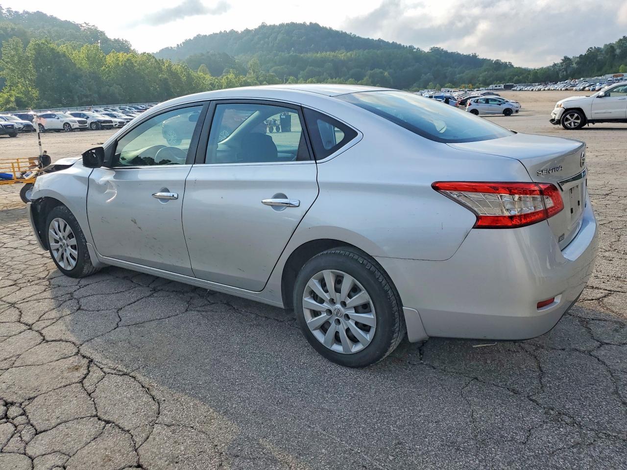 2014 Nissan Sentra Sv Silver vin: 3N1AB7AP7EY267350