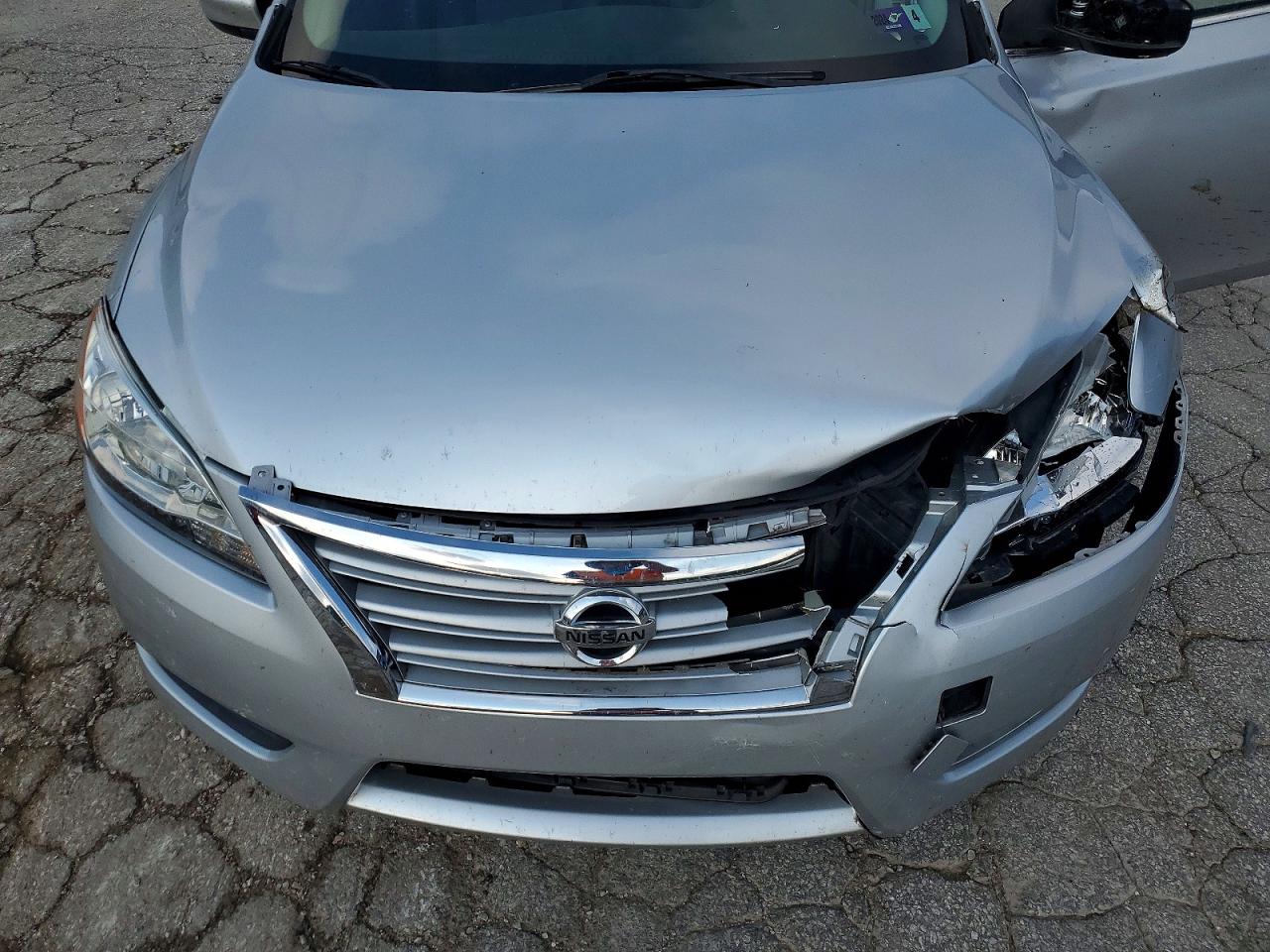 2014 Nissan Sentra Sv Silver vin: 3N1AB7AP7EY267350