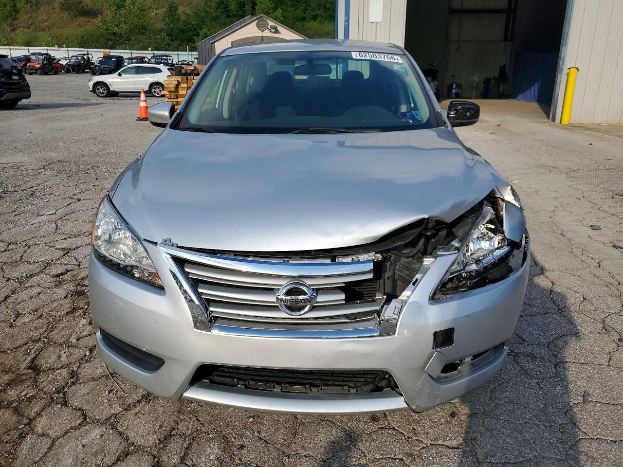 2014 Nissan Sentra Sv Silver vin: 3N1AB7AP7EY267350