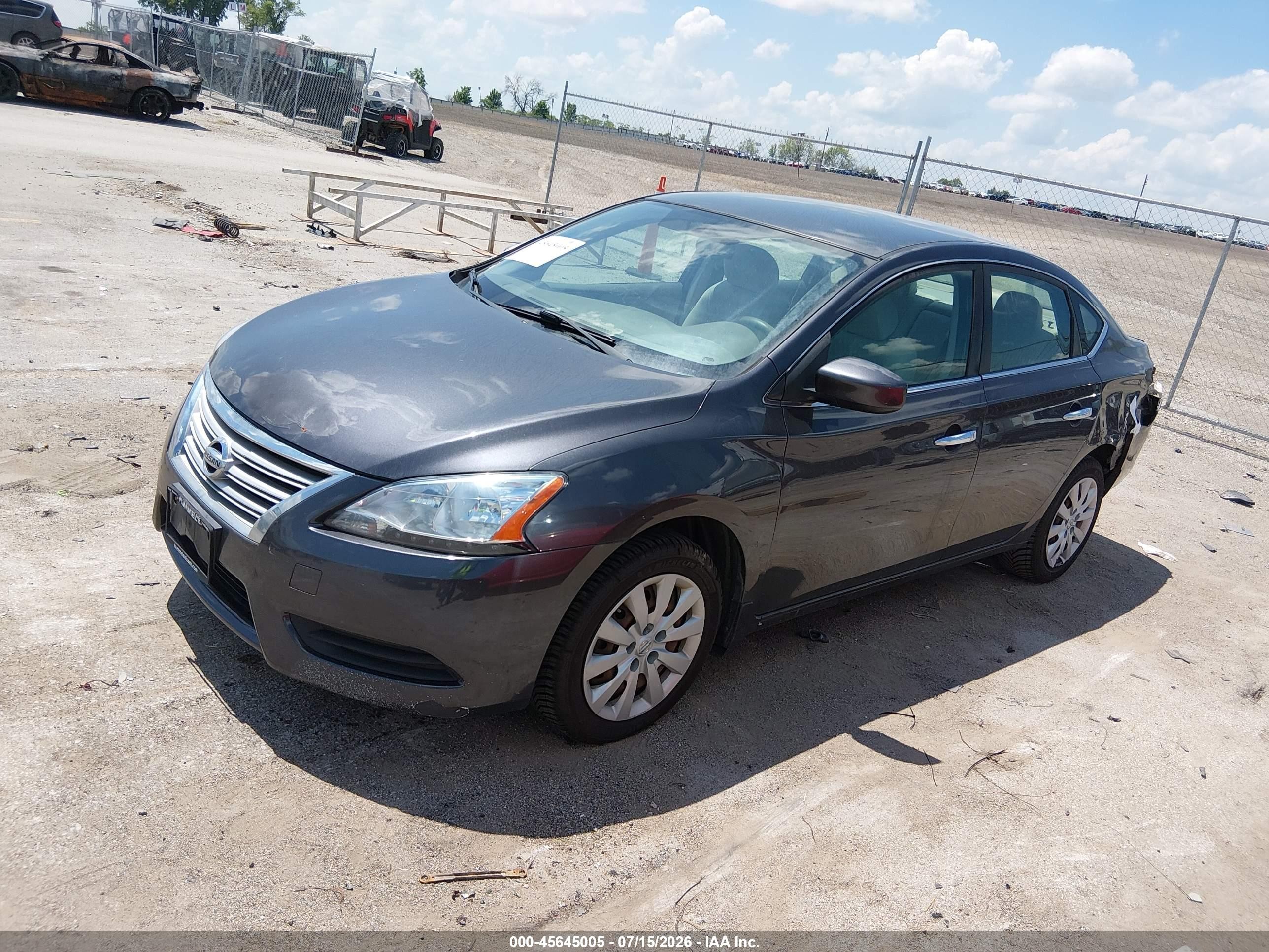 2014 Nissan Sentra Sv Бежевый vin: 3N1AB7AP7EY270071