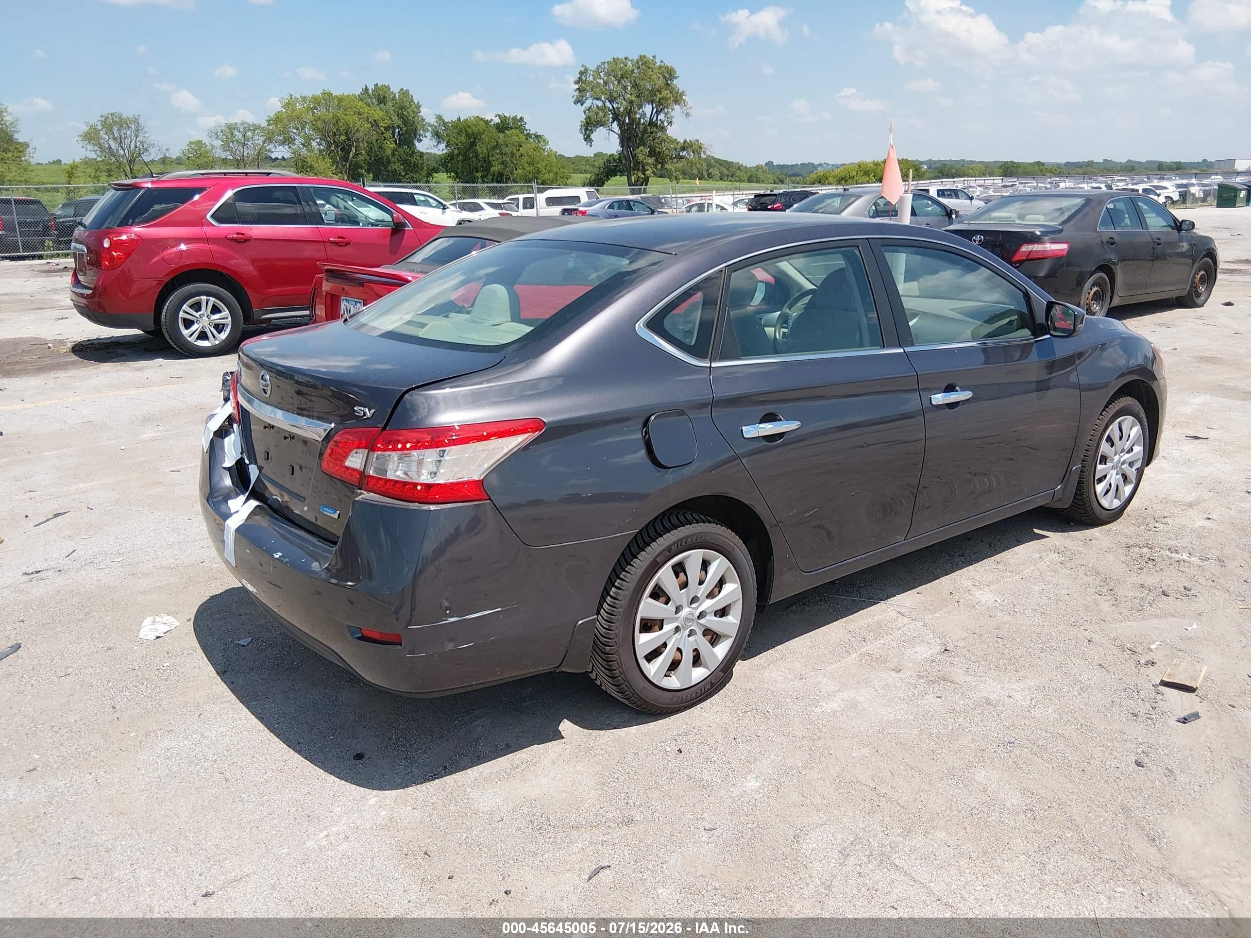 2014 Nissan Sentra Sv Бежевый vin: 3N1AB7AP7EY270071