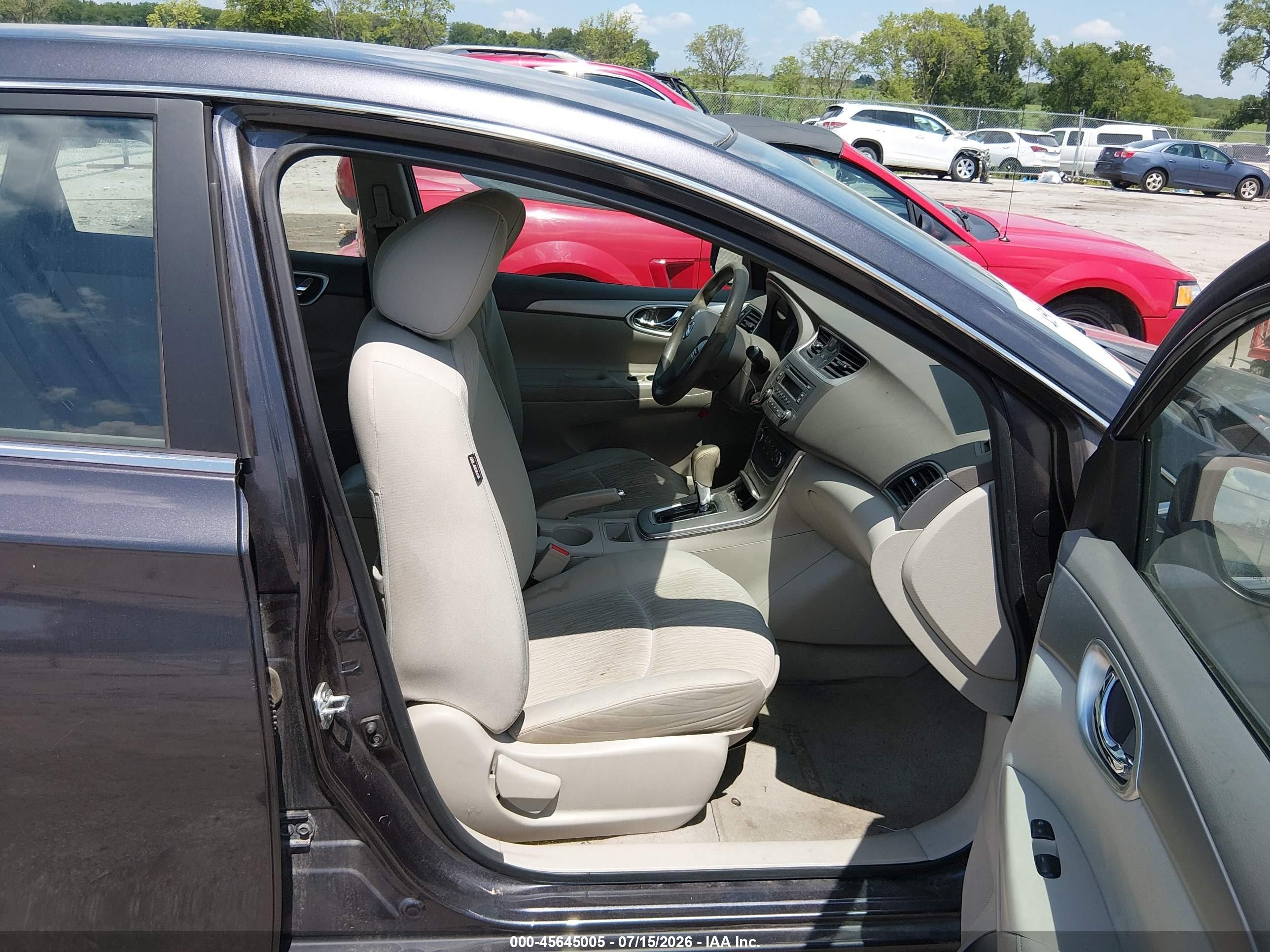 2014 Nissan Sentra Sv Бежевый vin: 3N1AB7AP7EY270071