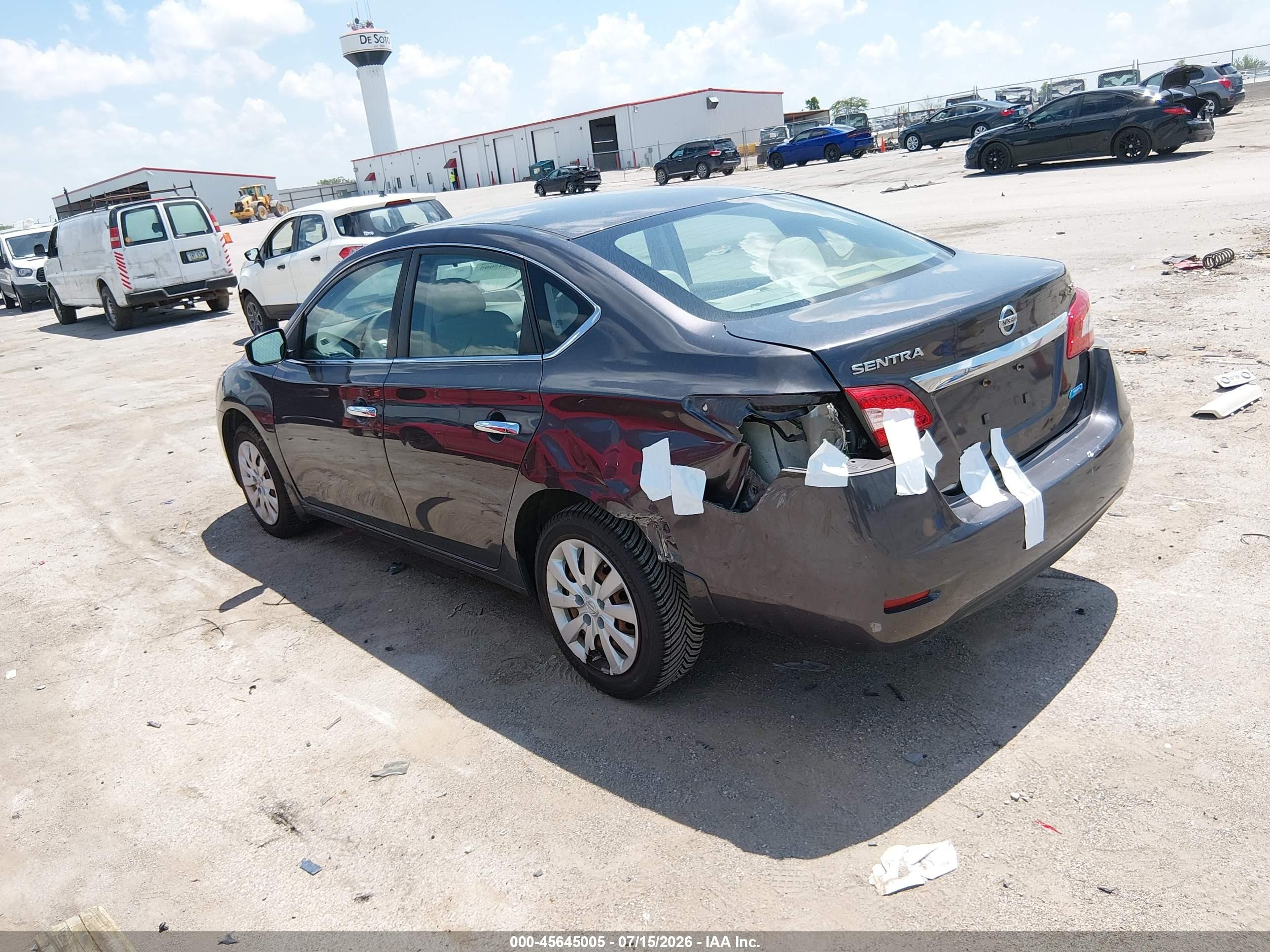 2014 Nissan Sentra Sv Бежевый vin: 3N1AB7AP7EY270071