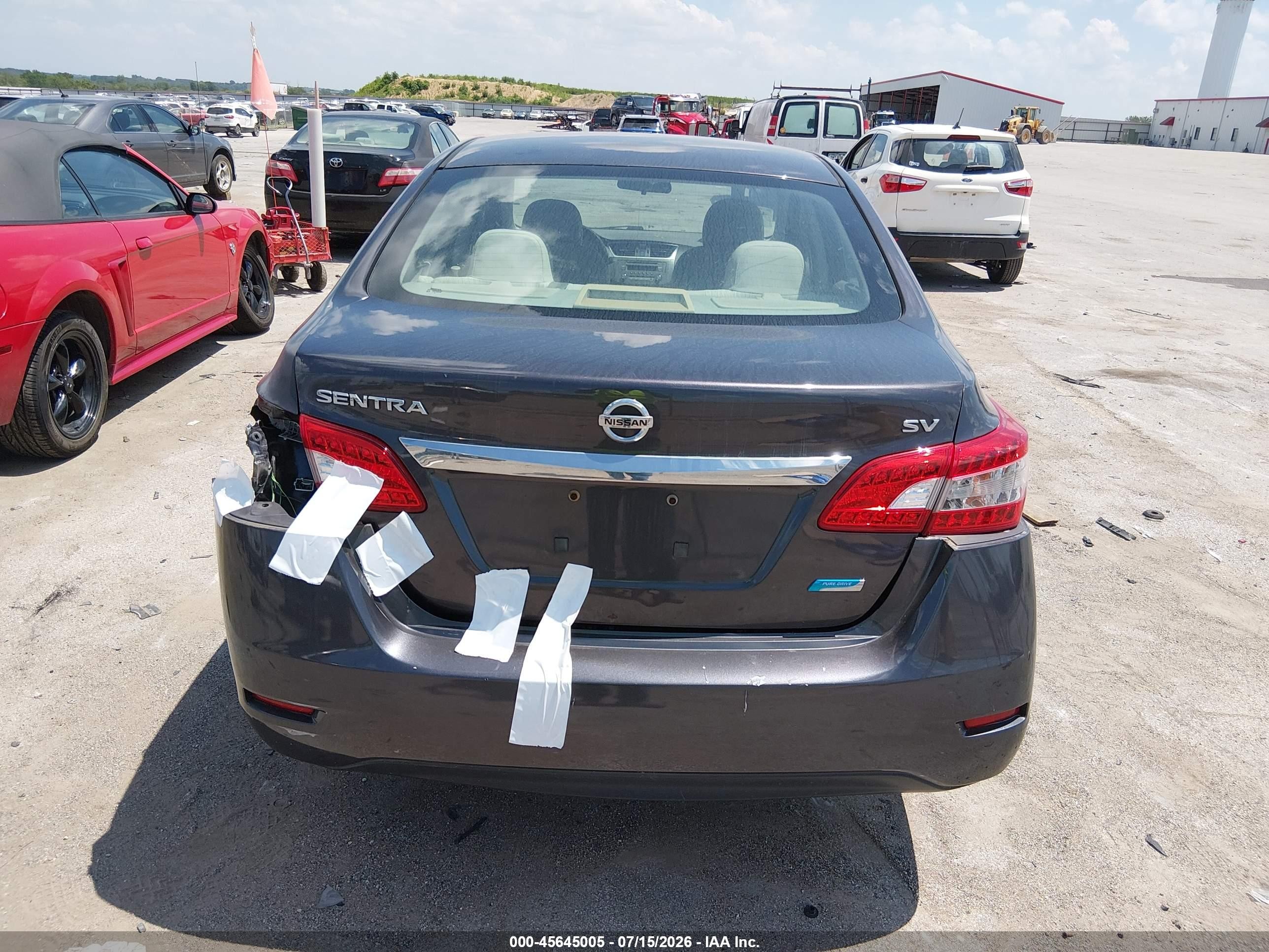 2014 Nissan Sentra Sv Бежевый vin: 3N1AB7AP7EY270071