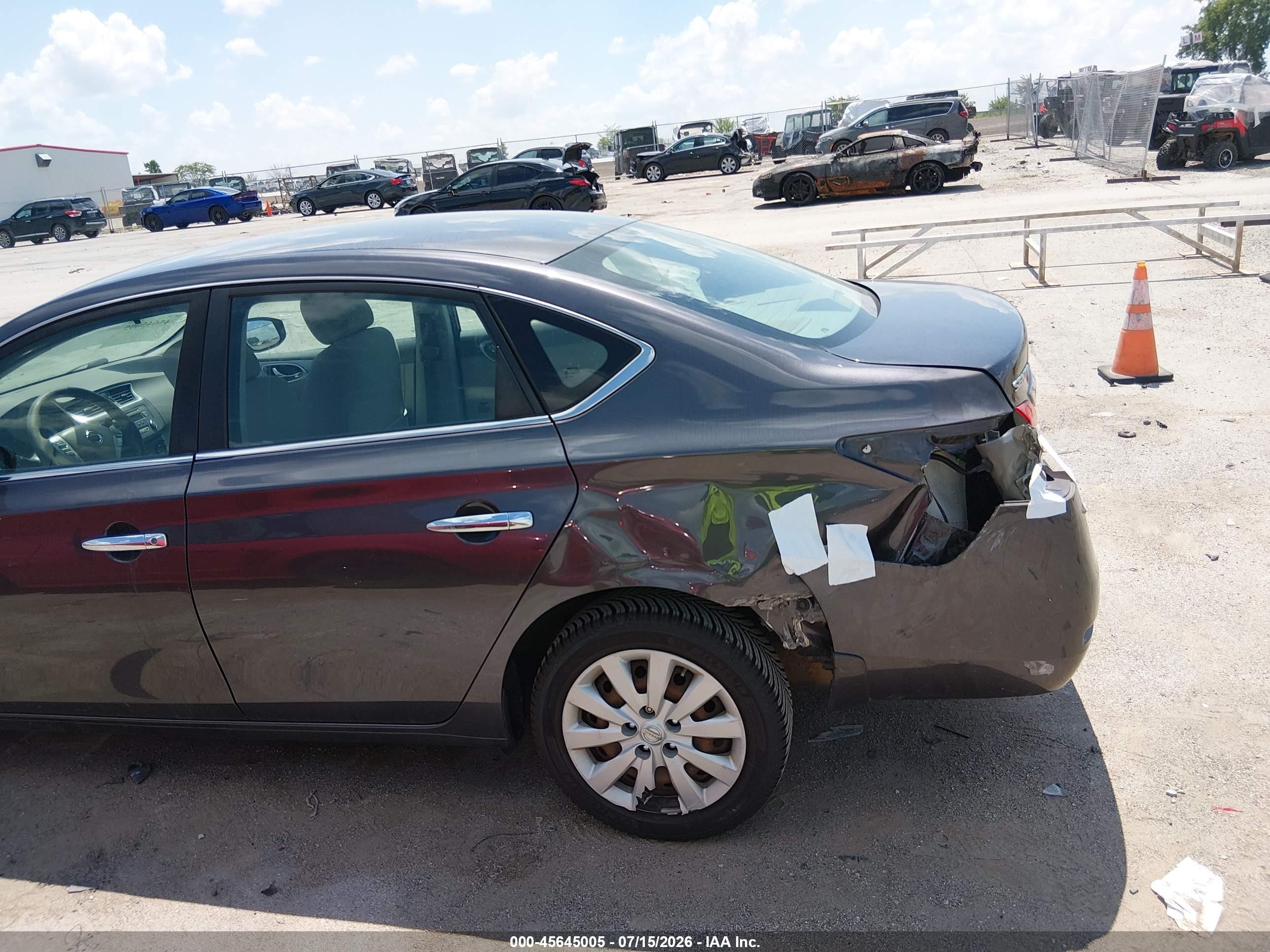 2014 Nissan Sentra Sv Бежевый vin: 3N1AB7AP7EY270071