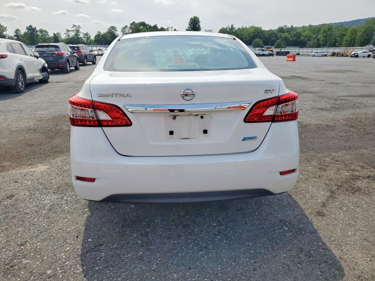 2014 Nissan Sentra Sv White vin: 3N1AB7AP7EY272581
