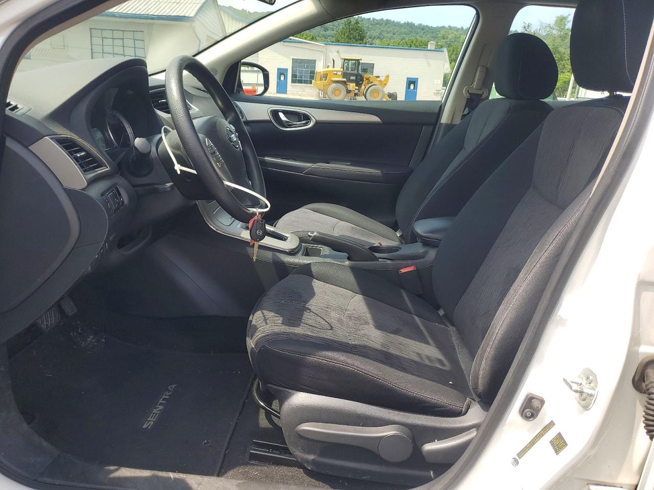 2014 Nissan Sentra Sv White vin: 3N1AB7AP7EY272581