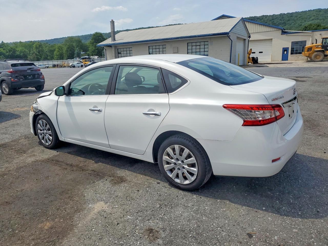 2014 Nissan Sentra Sv White vin: 3N1AB7AP7EY272581
