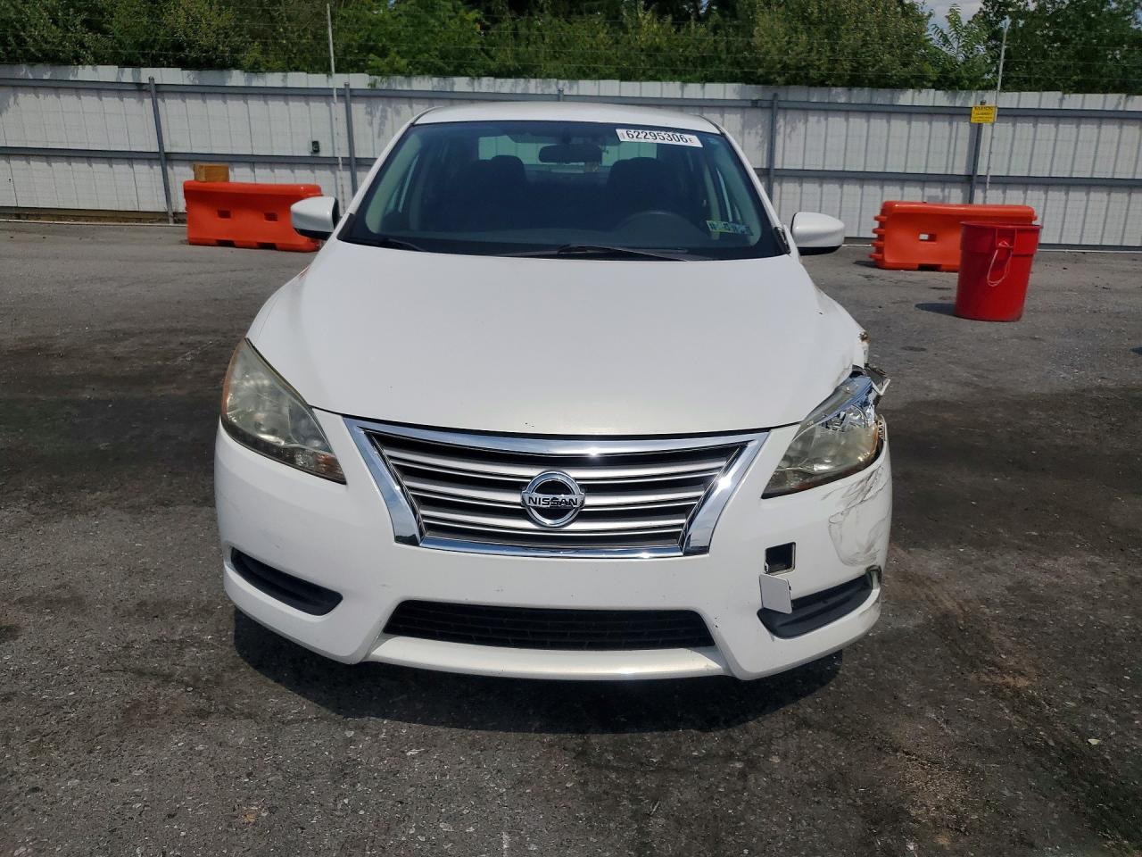 2014 Nissan Sentra Sv White vin: 3N1AB7AP7EY272581