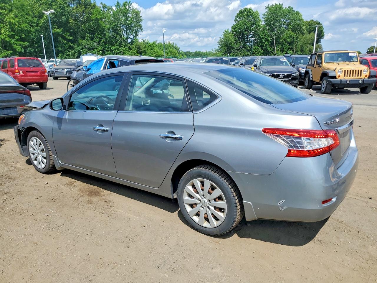 2014 Nissan Sentra Sv Silver vin: 3N1AB7AP7EY273696