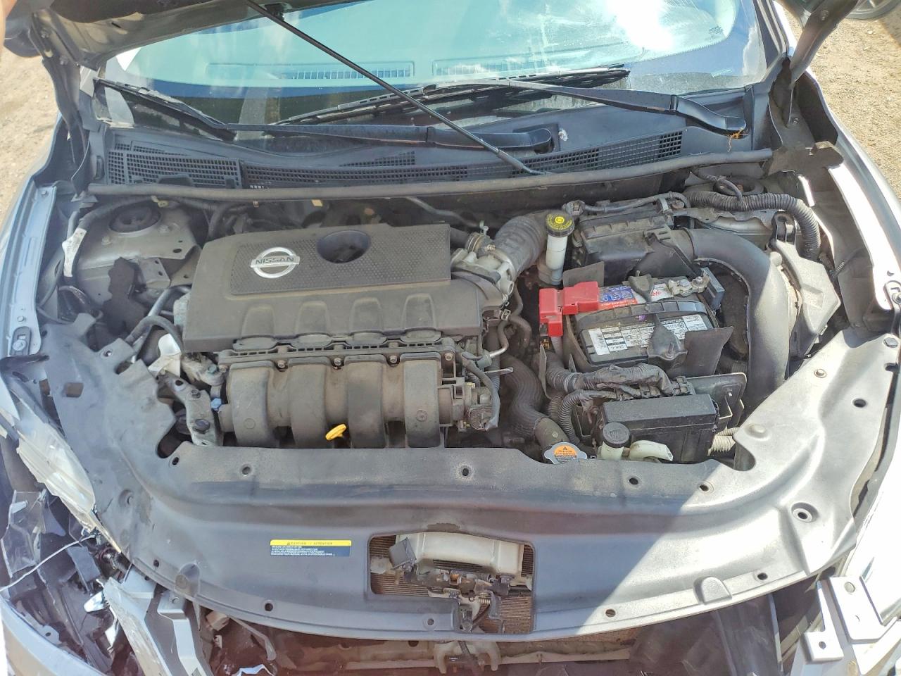 2014 Nissan Sentra Sv Silver vin: 3N1AB7AP7EY273696