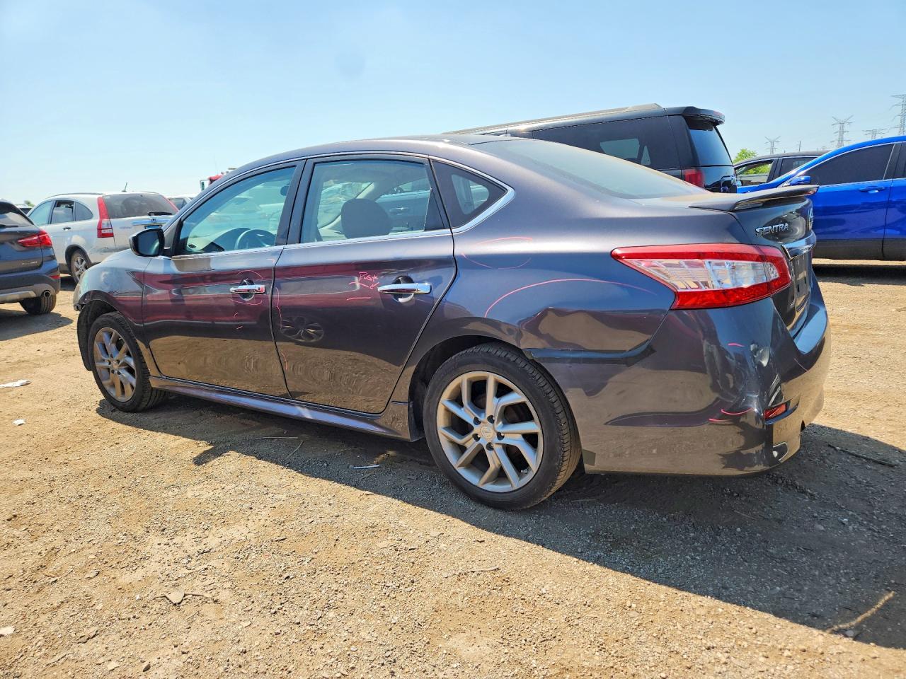 2014 Nissan Sentra Sr Gray vin: 3N1AB7AP7EY275142