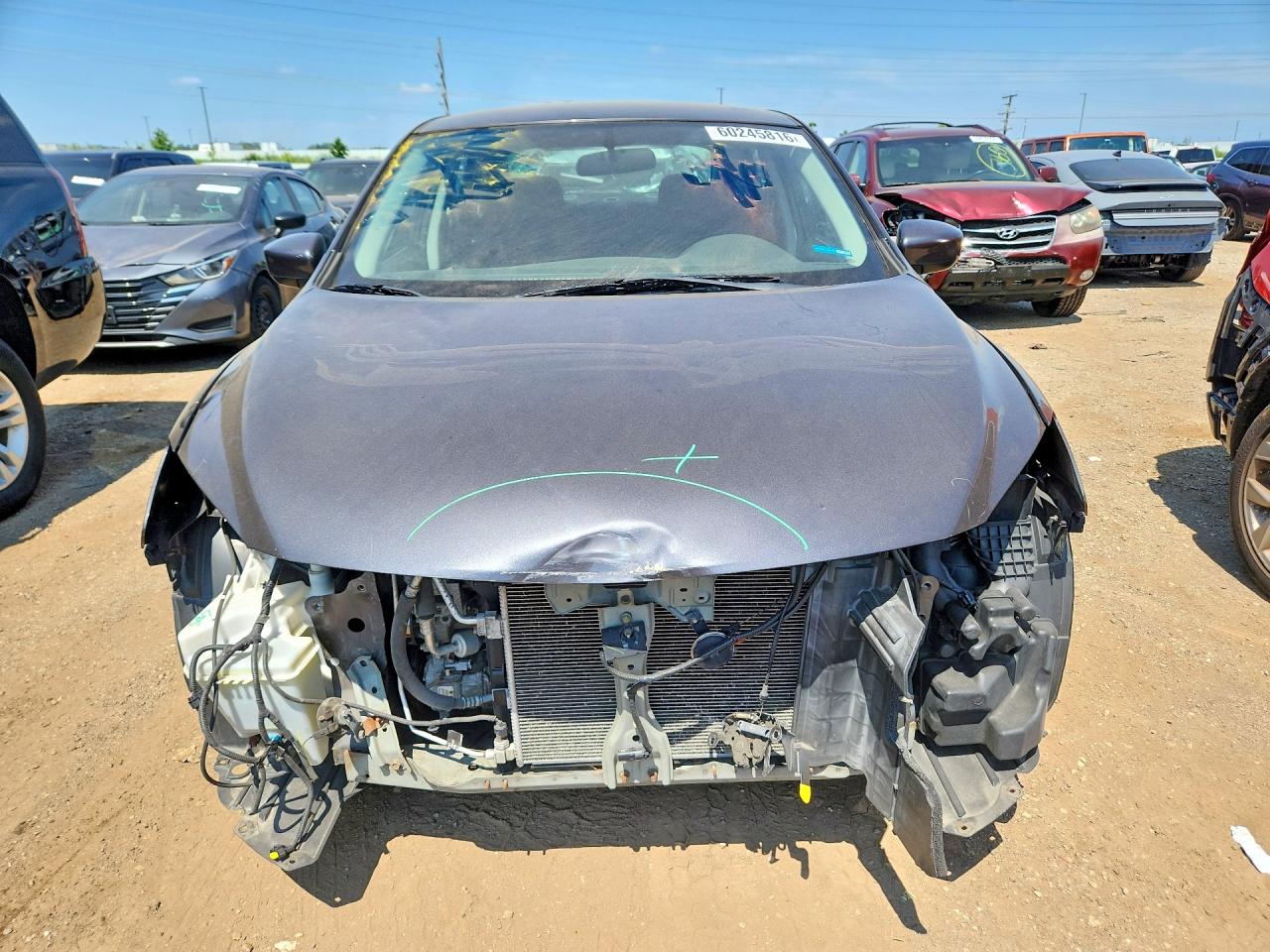2014 Nissan Sentra Sr Gray vin: 3N1AB7AP7EY275142