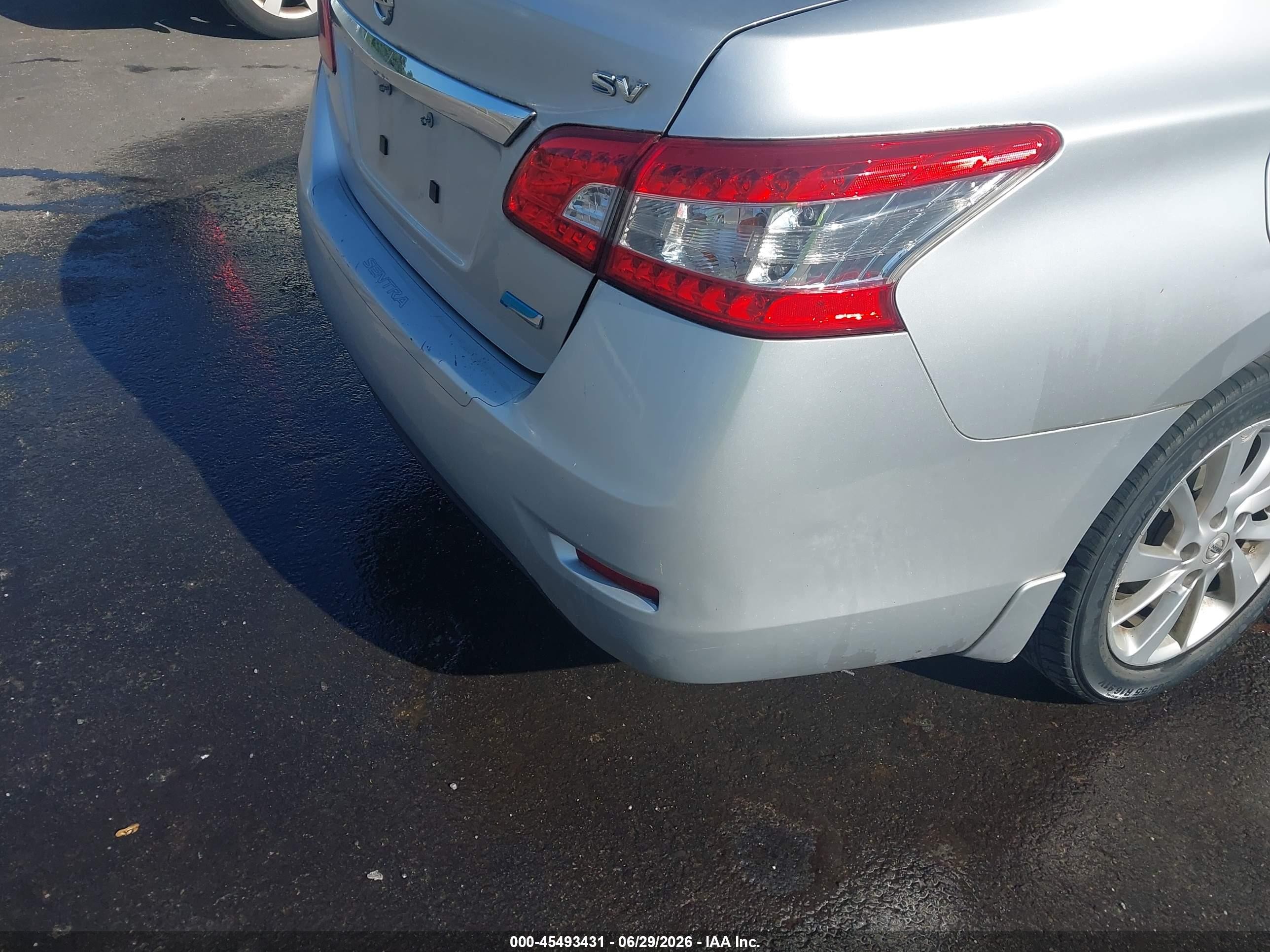 2014 Nissan Sentra Sv Silver vin: 3N1AB7AP7EY276145