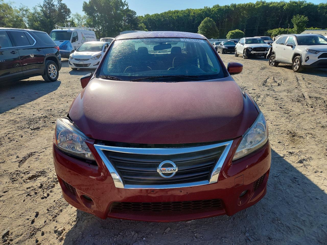 2014 Nissan Sentra Burgundy vin: 3N1AB7AP7EY276906