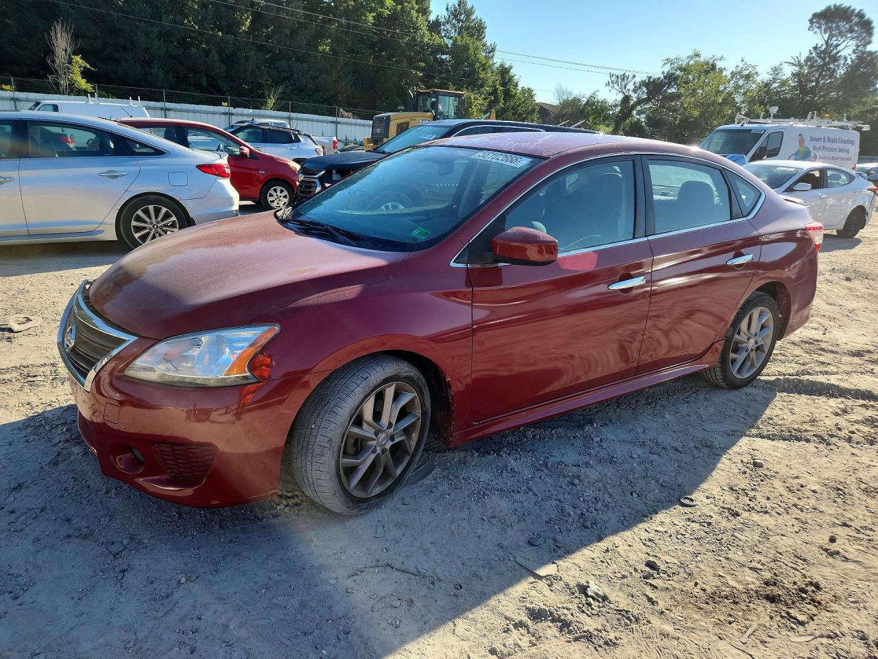 2014 Nissan Sentra Burgundy vin: 3N1AB7AP7EY276906