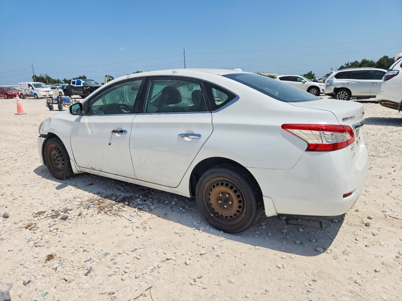 2014 Nissan Sentra Sv Белый vin: 3N1AB7AP7EY279191