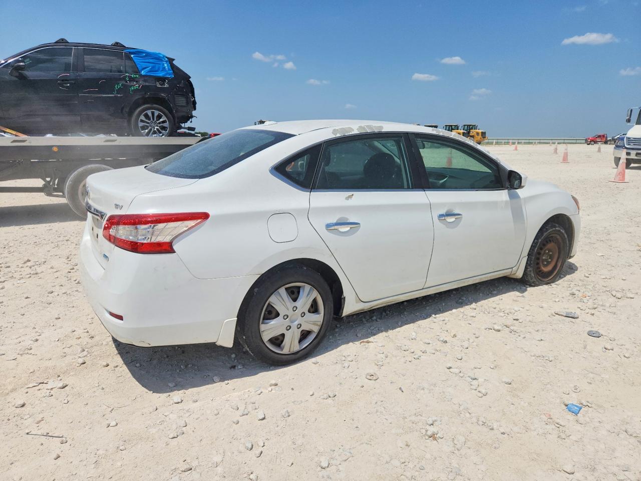2014 Nissan Sentra Sv Белый vin: 3N1AB7AP7EY279191