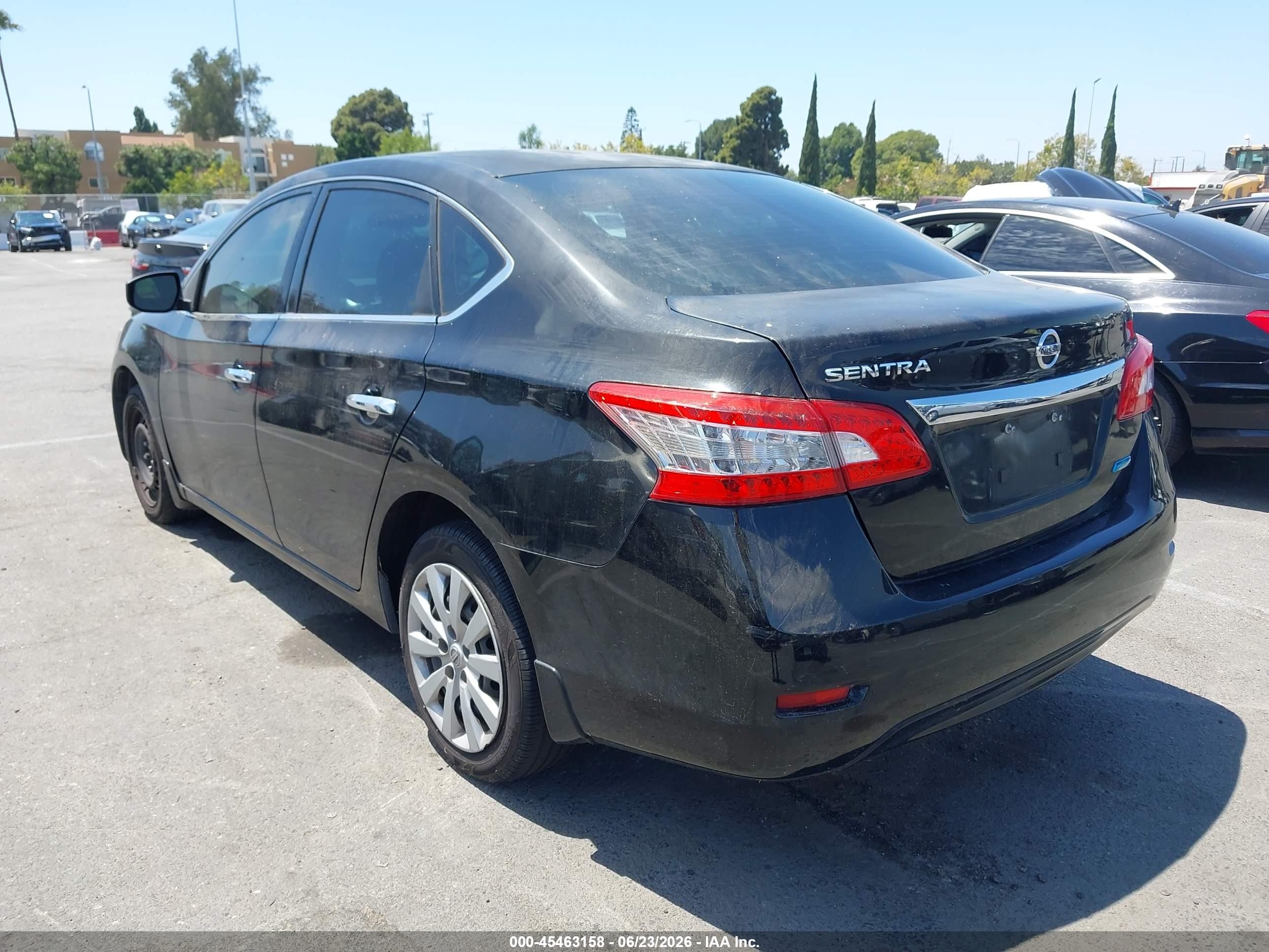 2014 Nissan Sentra S Черный vin: 3N1AB7AP7EY281166