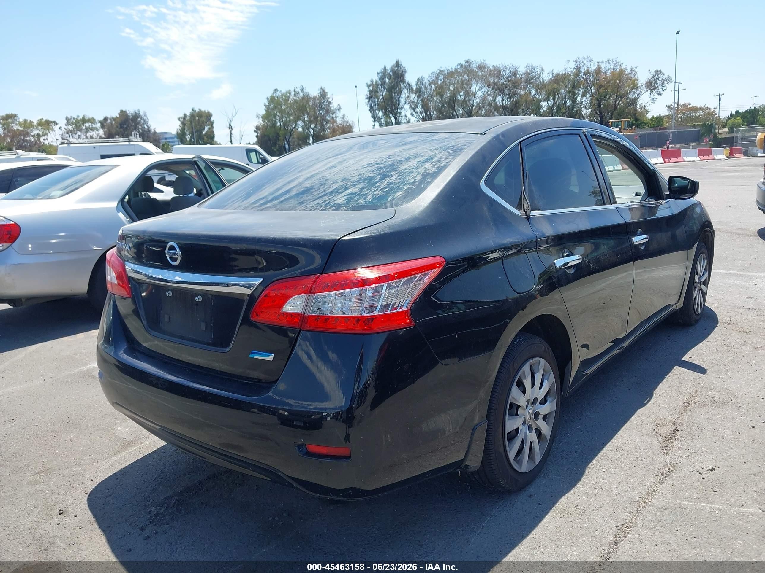 2014 Nissan Sentra S Черный vin: 3N1AB7AP7EY281166