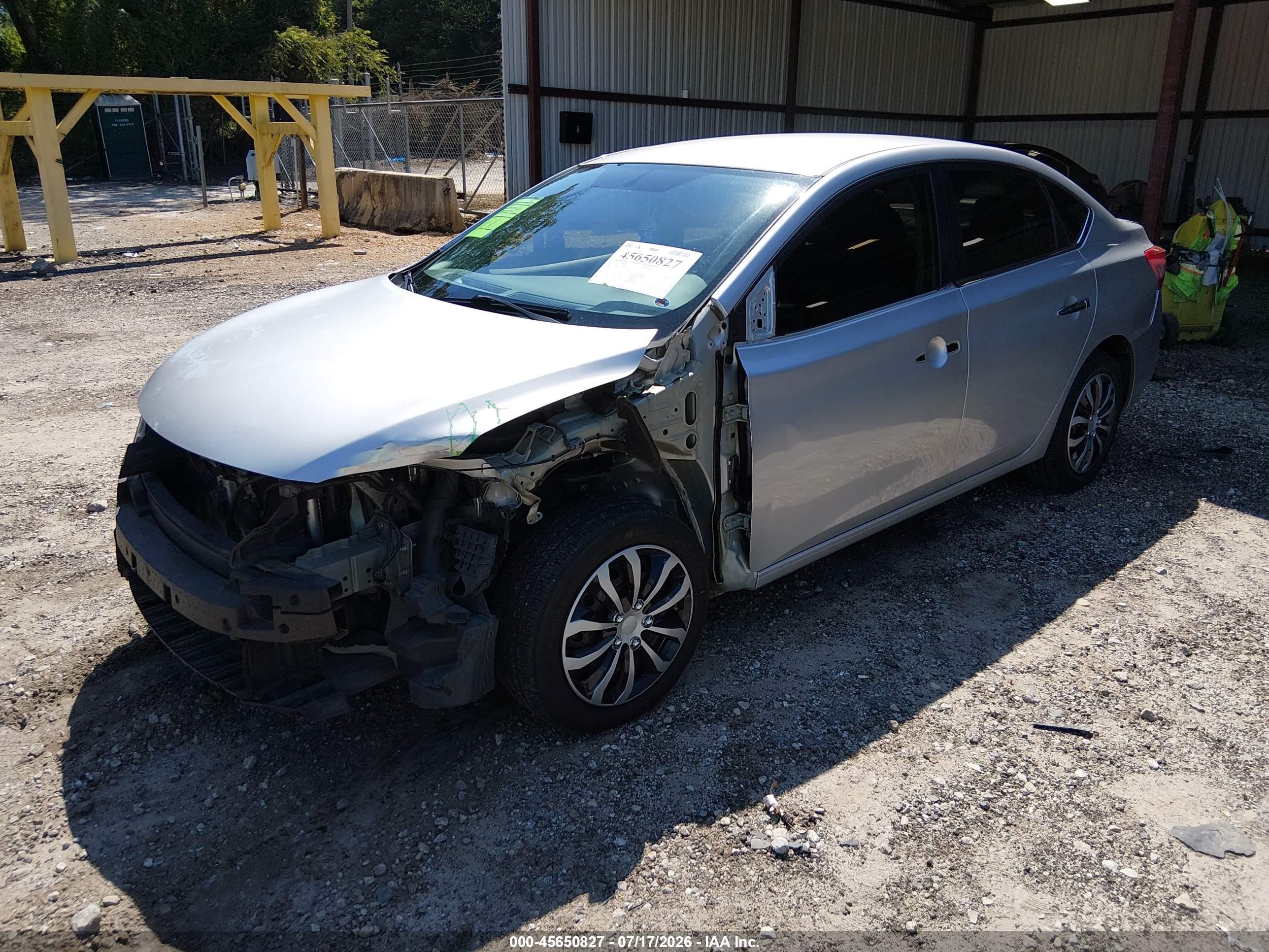 2014 Nissan Sentra S Silver vin: 3N1AB7AP7EY285637
