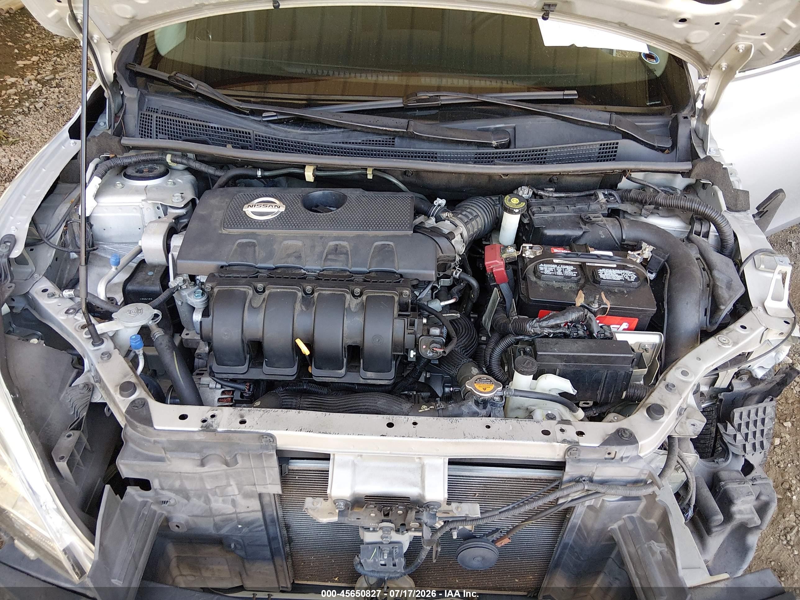 2014 Nissan Sentra S Silver vin: 3N1AB7AP7EY285637