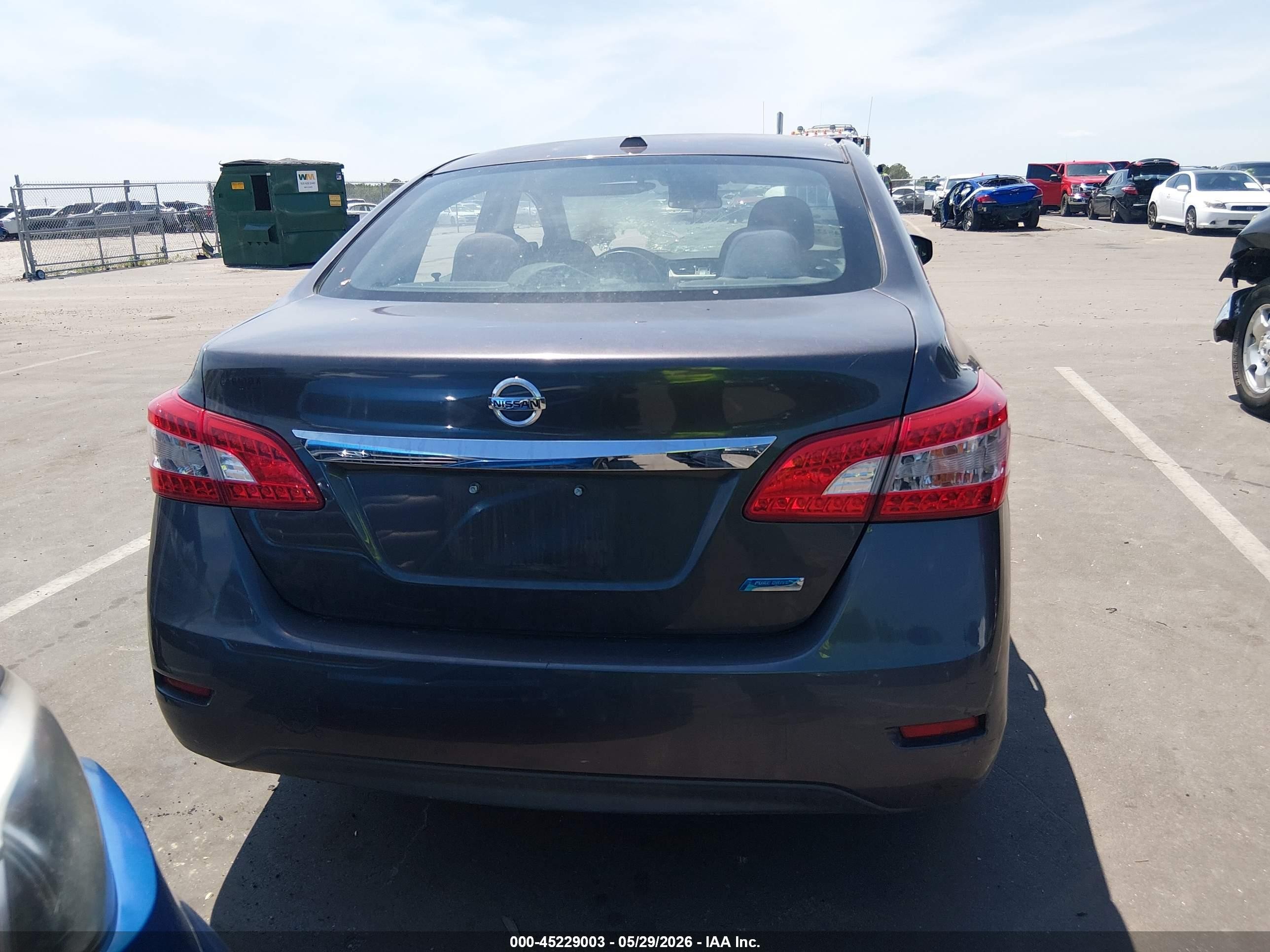 2014 Nissan Sentra Sv Black vin: 3N1AB7AP7EY286349