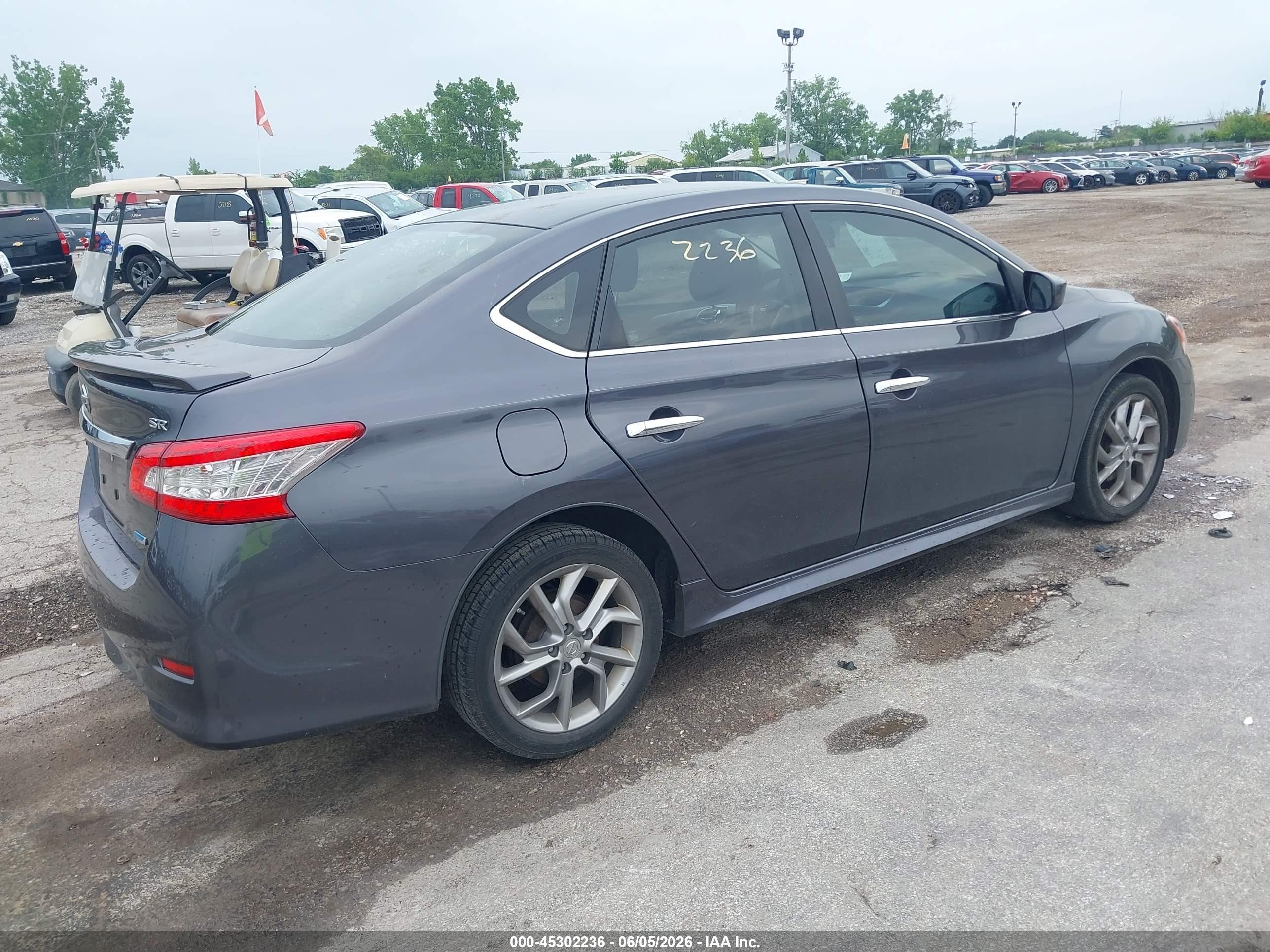 2014 Nissan Sentra Sr Gray vin: 3N1AB7AP7EY288070