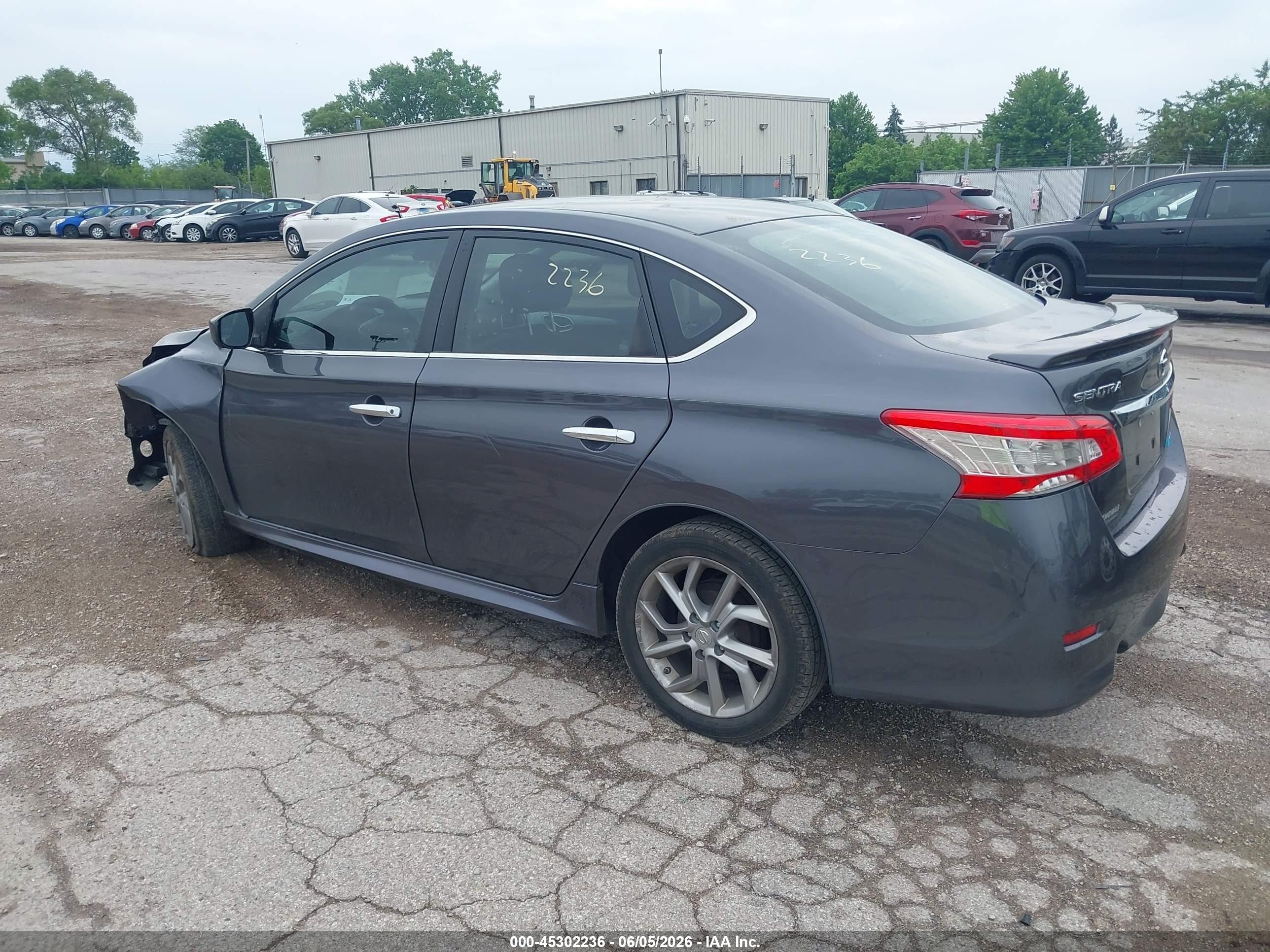2014 Nissan Sentra Sr Gray vin: 3N1AB7AP7EY288070