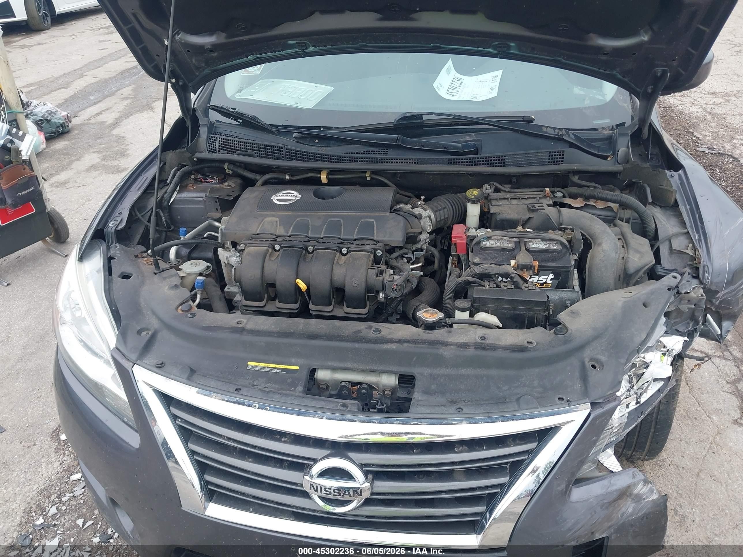 2014 Nissan Sentra Sr Gray vin: 3N1AB7AP7EY288070