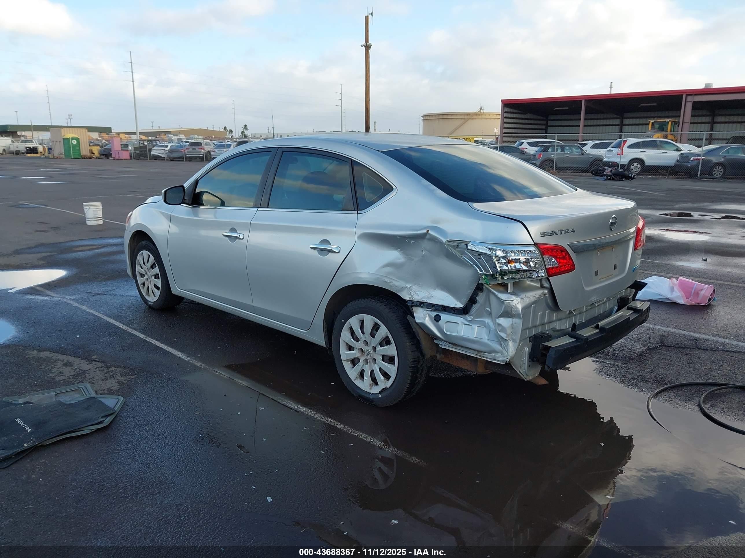 2014 Nissan Sentra S Silver vin: 3N1AB7AP7EY289249
