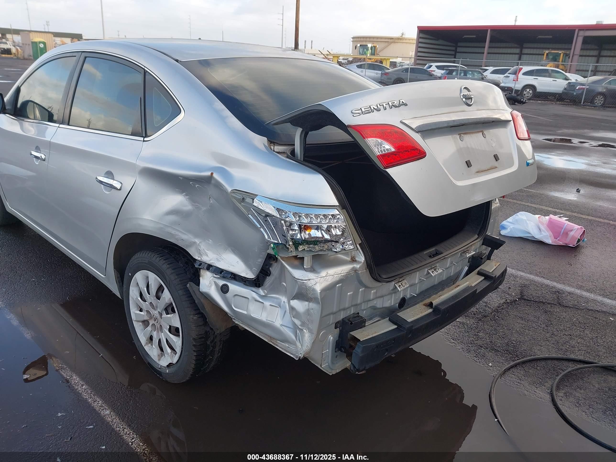 2014 Nissan Sentra S Silver vin: 3N1AB7AP7EY289249