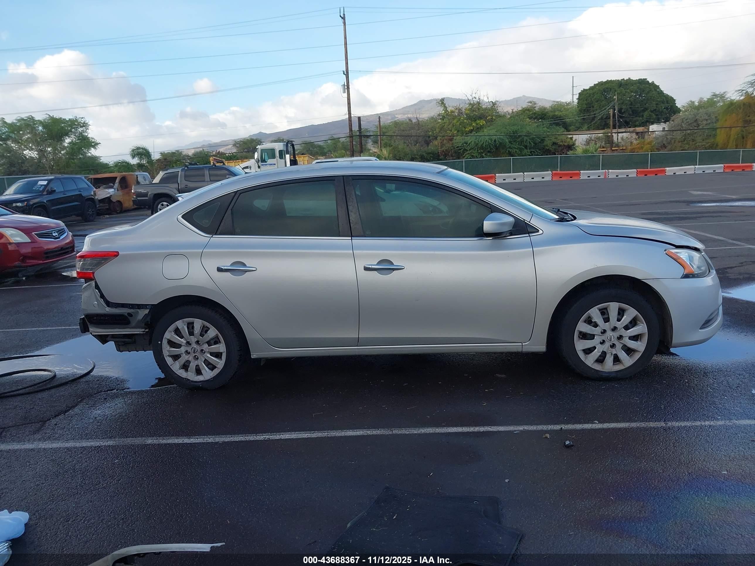 2014 Nissan Sentra S Silver vin: 3N1AB7AP7EY289249