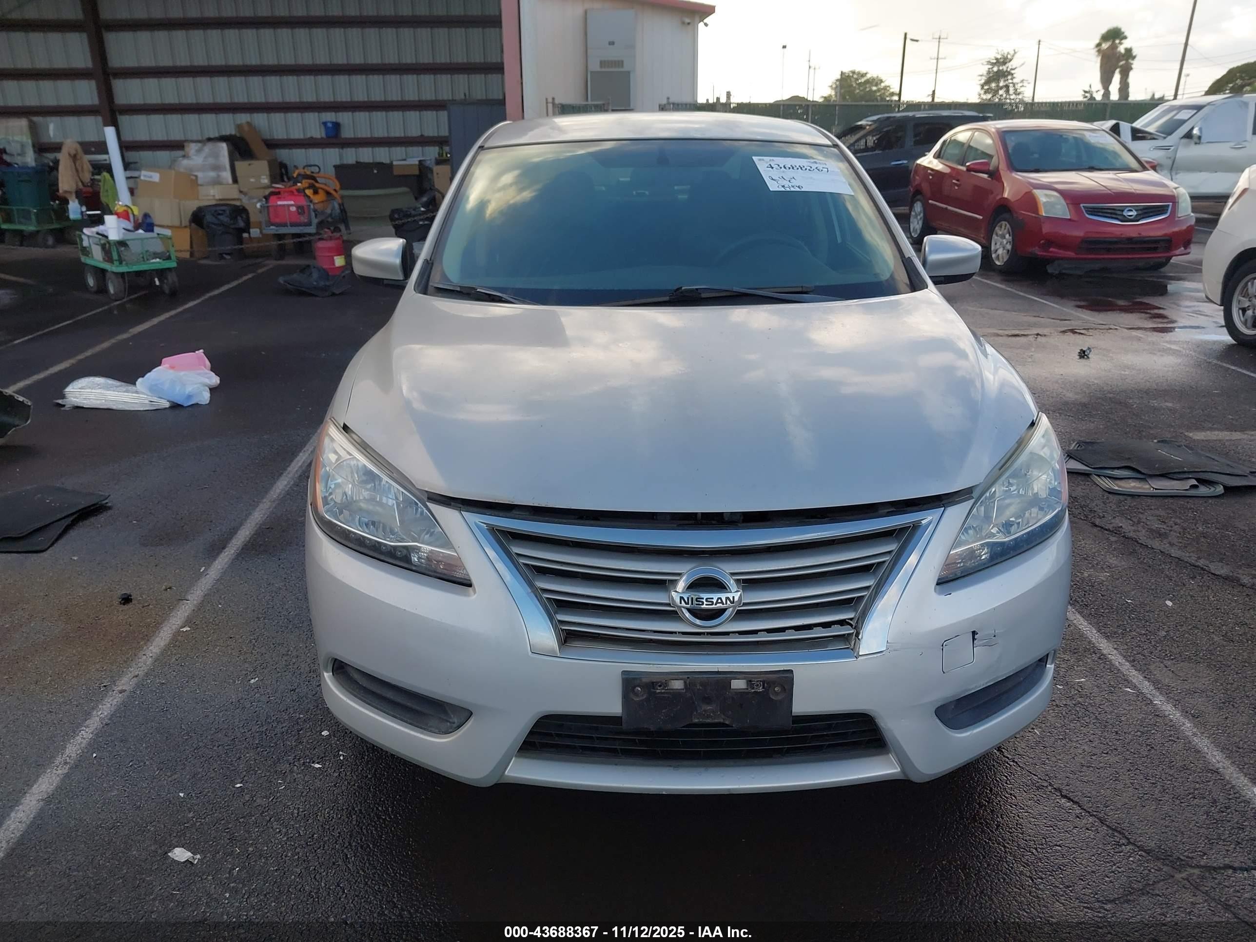 2014 Nissan Sentra S Silver vin: 3N1AB7AP7EY289249