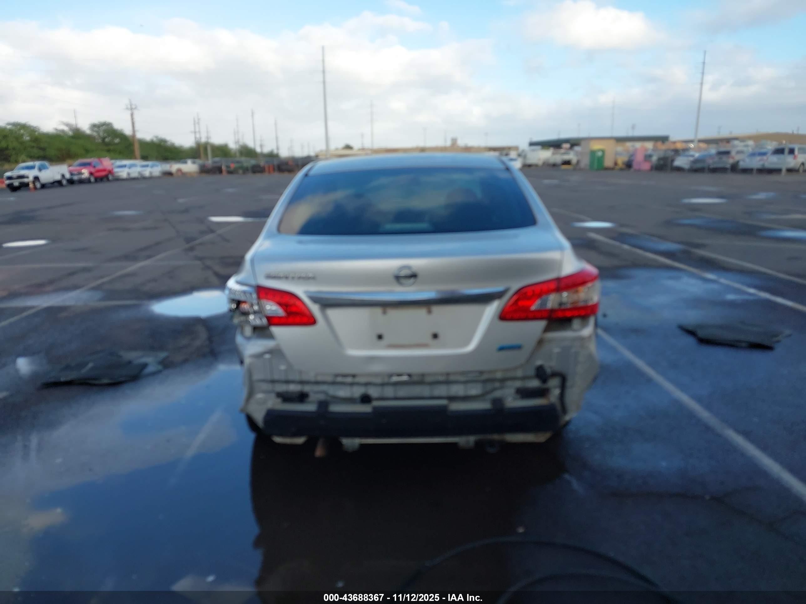 2014 Nissan Sentra S Silver vin: 3N1AB7AP7EY289249