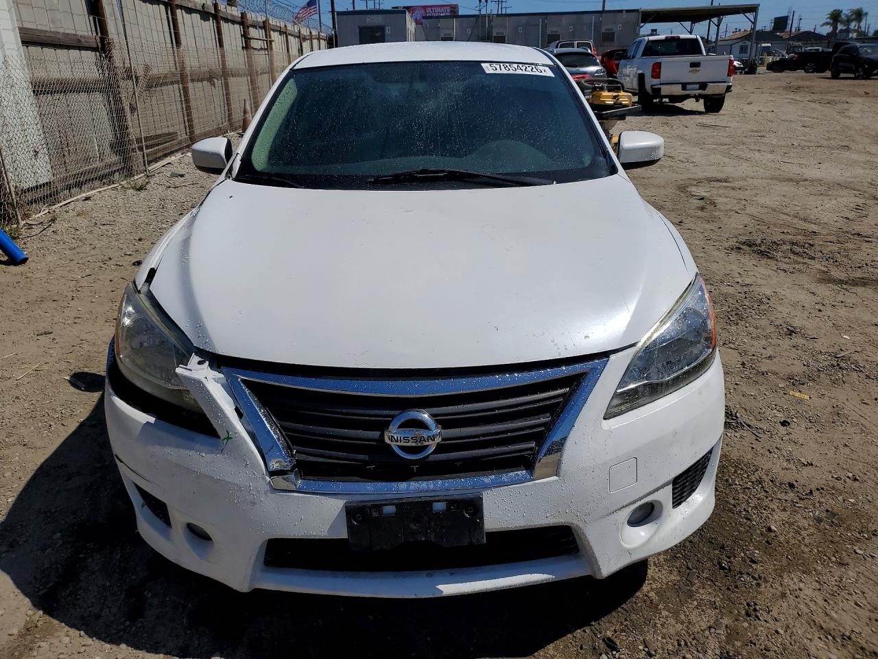 2014 Nissan Sentra Sr White vin: 3N1AB7AP7EY296573
