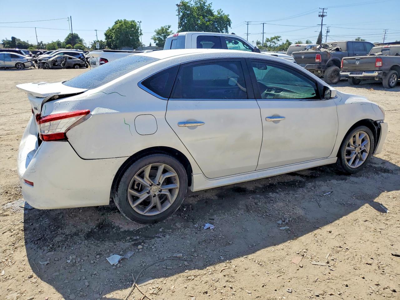 2014 Nissan Sentra Sr White vin: 3N1AB7AP7EY296573