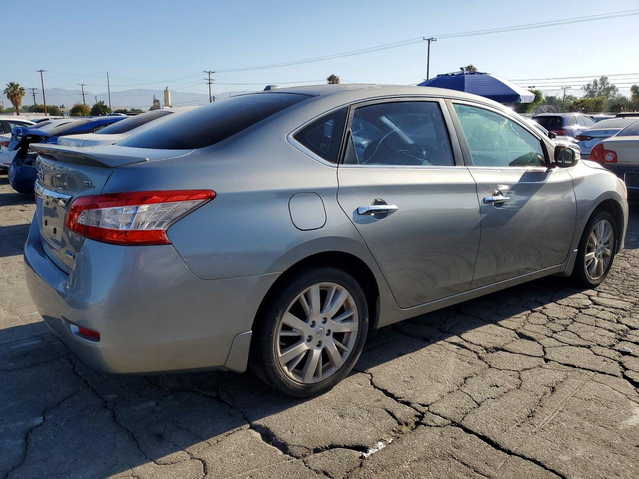 2014 Nissan Sentra Sl Silver vin: 3N1AB7AP7EY299246