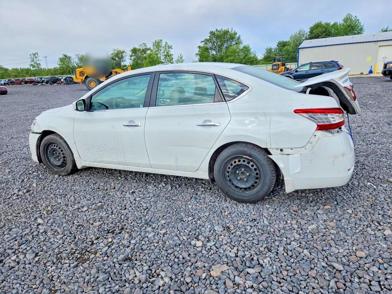 2014 Nissan Sentra Fe+ Sv White vin: 3N1AB7AP7EY303943
