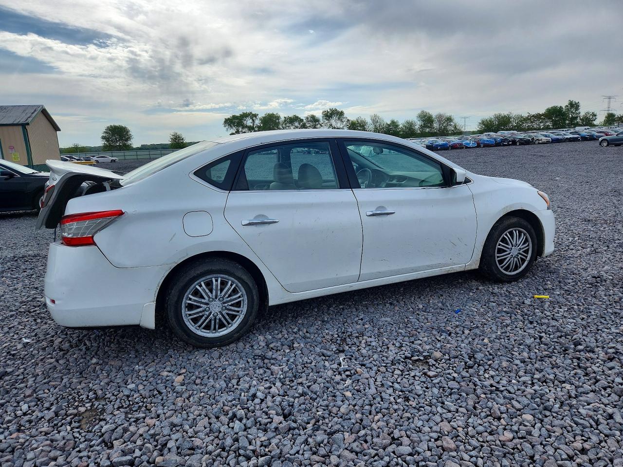 2014 Nissan Sentra Fe+ Sv White vin: 3N1AB7AP7EY303943