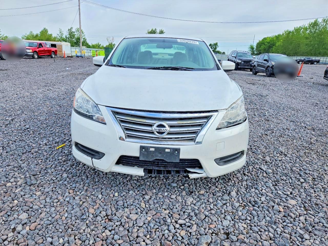 2014 Nissan Sentra Fe+ Sv White vin: 3N1AB7AP7EY303943