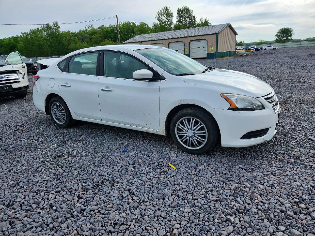 2014 Nissan Sentra Fe+ Sv White vin: 3N1AB7AP7EY303943