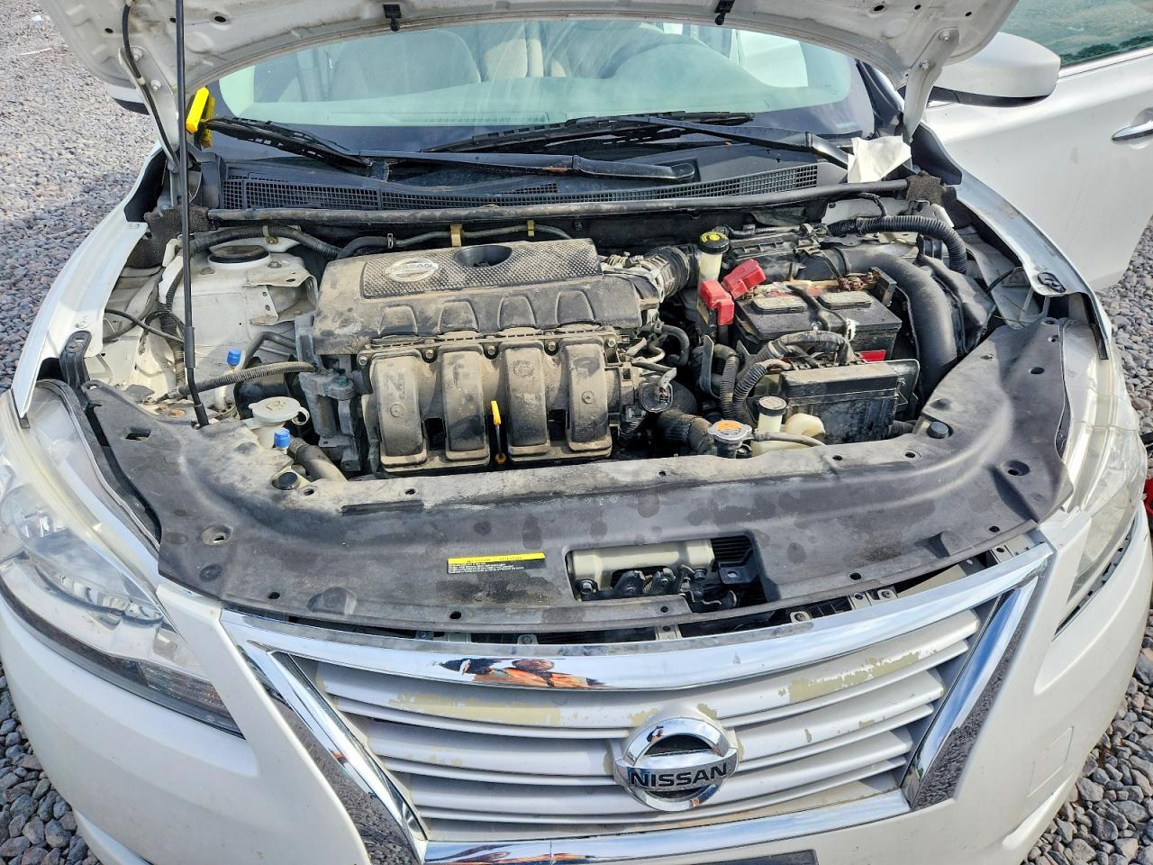 2014 Nissan Sentra Fe+ Sv White vin: 3N1AB7AP7EY303943
