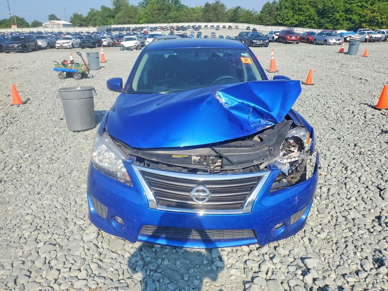 2014 Nissan Sentra Sr Blue vin: 3N1AB7AP7EY317874